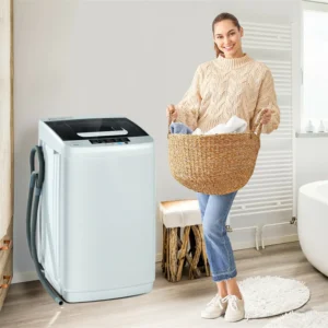 Full Automatic Washing Machine, 2-in-1 Portable Washer Spin Dryer Combo 8.8lbs